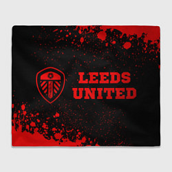 Плед Leeds United - red gradient по-горизонтали
