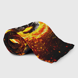 Плед флисовый Джиу-джитсу в огне, цвет: 3D-велсофт — фото 2