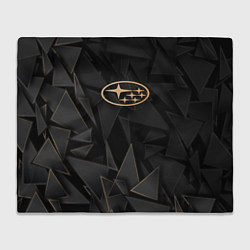 Плед флисовый Subaru golden poly, цвет: 3D-велсофт