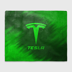 Плед Tesla - green gradient