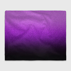 Плед флисовый Магический градиент крошка чёрно-фиолетовый, цвет: 3D-велсофт