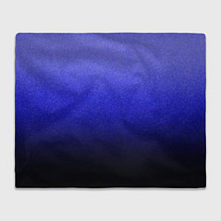 Плед Градиент индиго из синего в чёрный