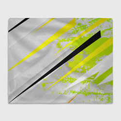 Плед Color white light green