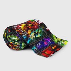 Плед флисовый Hunter x hunter neon anime, цвет: 3D-велсофт — фото 2