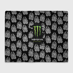 Плед Monster energy медвежьи лапы