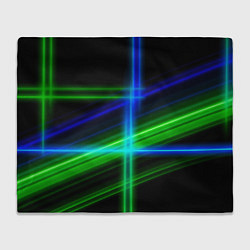 Плед Color blue black green