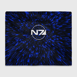 Плед Mass Effect blue energy