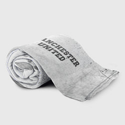 Плед флисовый Manchester United - white gradient по-горизонтали, цвет: 3D-велсофт — фото 2