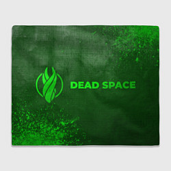 Плед Dead Space - green gradient по-горизонтали