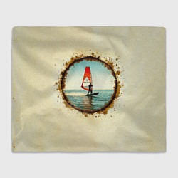 Плед Виндсерфер на бежевом