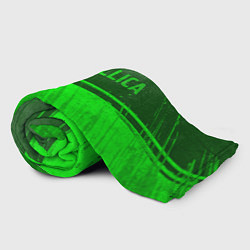 Плед флисовый Metallica - green gradient посередине, цвет: 3D-велсофт — фото 2
