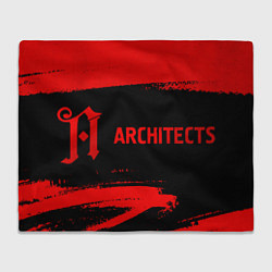 Плед Architects - red gradient по-горизонтали