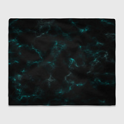 Плед Color black turquoise