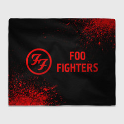 Плед Foo Fighters - red gradient по-горизонтали