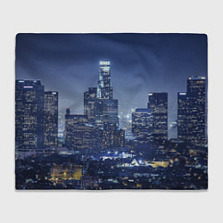 Плед флисовый City, цвет: 3D-велсофт