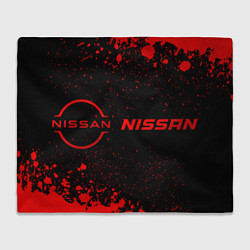 Плед Nissan - red gradient по-горизонтали