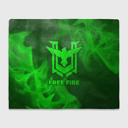 Плед Free Fire - green gradient