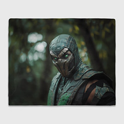 Плед флисовый Ящер Мортал комбат, цвет: 3D-велсофт