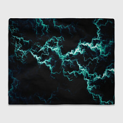 Плед Lightning light blue glow