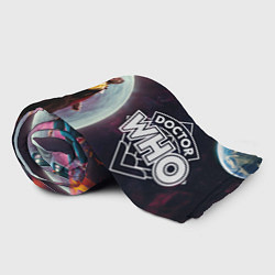 Плед флисовый Доктор Кто и помощница, цвет: 3D-велсофт — фото 2