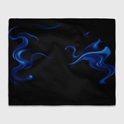 Плед флисовый Color blue abstraction, цвет: 3D-велсофт