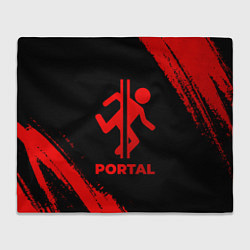 Плед флисовый Portal - red gradient, цвет: 3D-велсофт