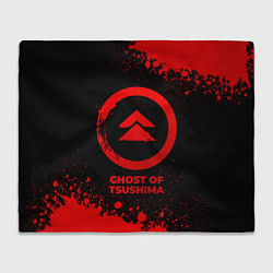 Плед Ghost of Tsushima - red gradient