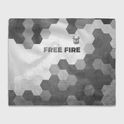 Плед флисовый Free Fire - white gradient посередине, цвет: 3D-велсофт