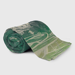 Плед флисовый Кибернетический лис в сепии, цвет: 3D-велсофт — фото 2