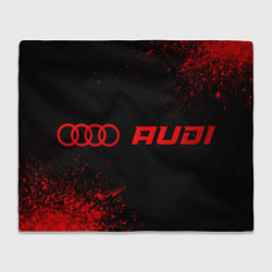 Плед Audi - red gradient по-горизонтали