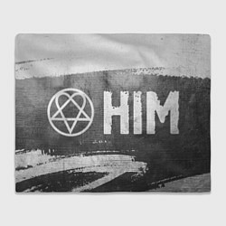 Плед HIM - grey gradient по-горизонтали