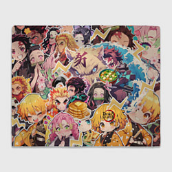 Плед флисовый Demon Slayer Blade Favorite Food, цвет: 3D-велсофт