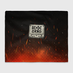 Плед ACDC лого на кассете