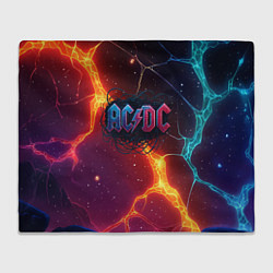 Плед ACDC логотип в градиенте