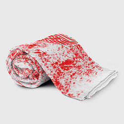 Плед флисовый Detroit Red Wings NHL white, цвет: 3D-велсофт — фото 2