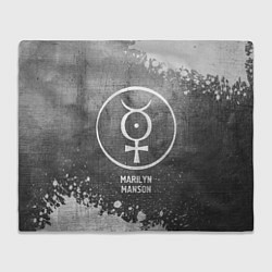 Плед Marilyn Manson - grey gradient