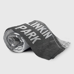 Плед флисовый Linkin Park - grey gradient по-горизонтали, цвет: 3D-велсофт — фото 2