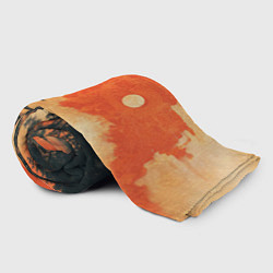 Плед флисовый Рыбацкий дом на закате, цвет: 3D-велсофт — фото 2