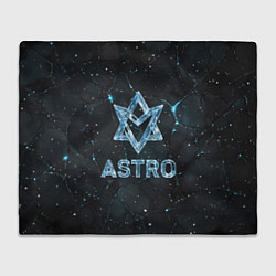Плед Astro логотип из синего стекла