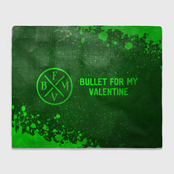 Плед Bullet For My Valentine - green gradient по-горизо