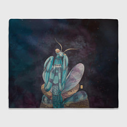 Плед Богомол акварельный