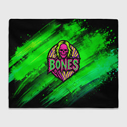 Плед Bones лого с черепом