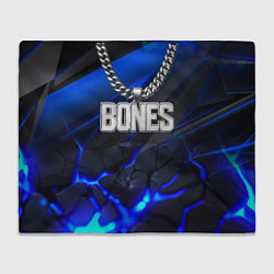 Плед флисовый Цепочка Bones, цвет: 3D-велсофт