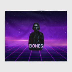 Плед Bones retrowave
