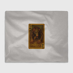 Плед флисовый Лариса: дама треф, цвет: 3D-велсофт