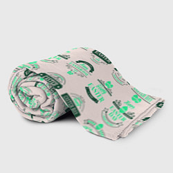 Плед флисовый Easter turquoise, цвет: 3D-велсофт — фото 2