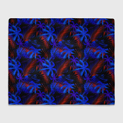 Плед Palm dark blue