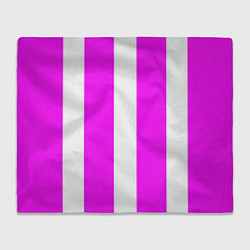 Плед Color white pink line
