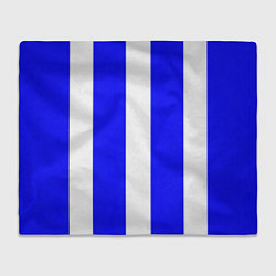 Плед Color white blue line