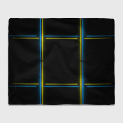 Плед Neon yellow blue
